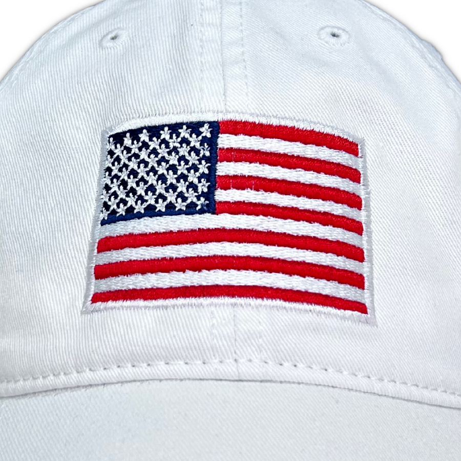 American Flag Hat (White)