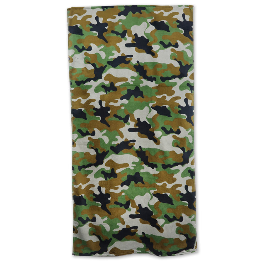 Green Camouflage Beach Towel (30"X60")