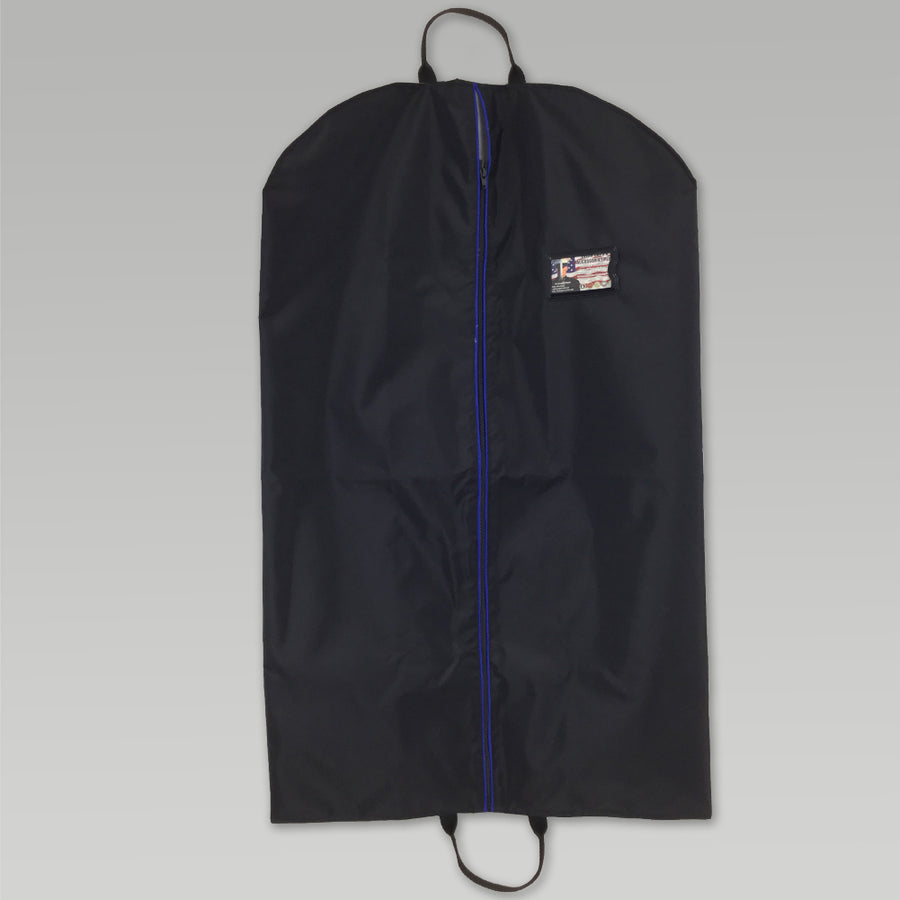 Lightweight Dress Uniform Garment Bag (Black With Blue Zip)