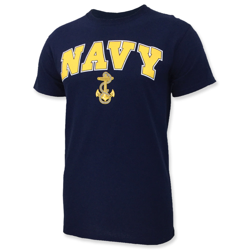 Navy Arch Anchor T-Shirt (Navy)