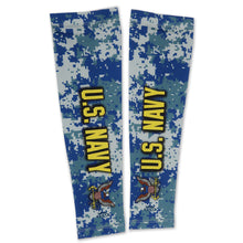 Load image into Gallery viewer, Navy Camo Solar Sleeves