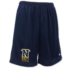Load image into Gallery viewer, NAVY CHAMPION LACROSSE LOGO MESH SHORT