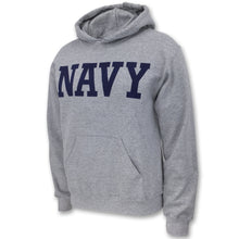 Load image into Gallery viewer, Navy Core Hooded Sweatshirt (Grey)