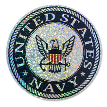 Load image into Gallery viewer, Navy Holographic Logo Decal