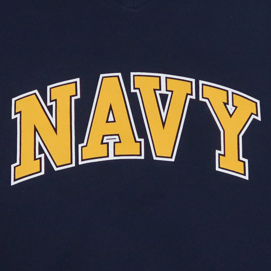 Navy Ladies Arch V-Neck T-Shirt (Navy)
