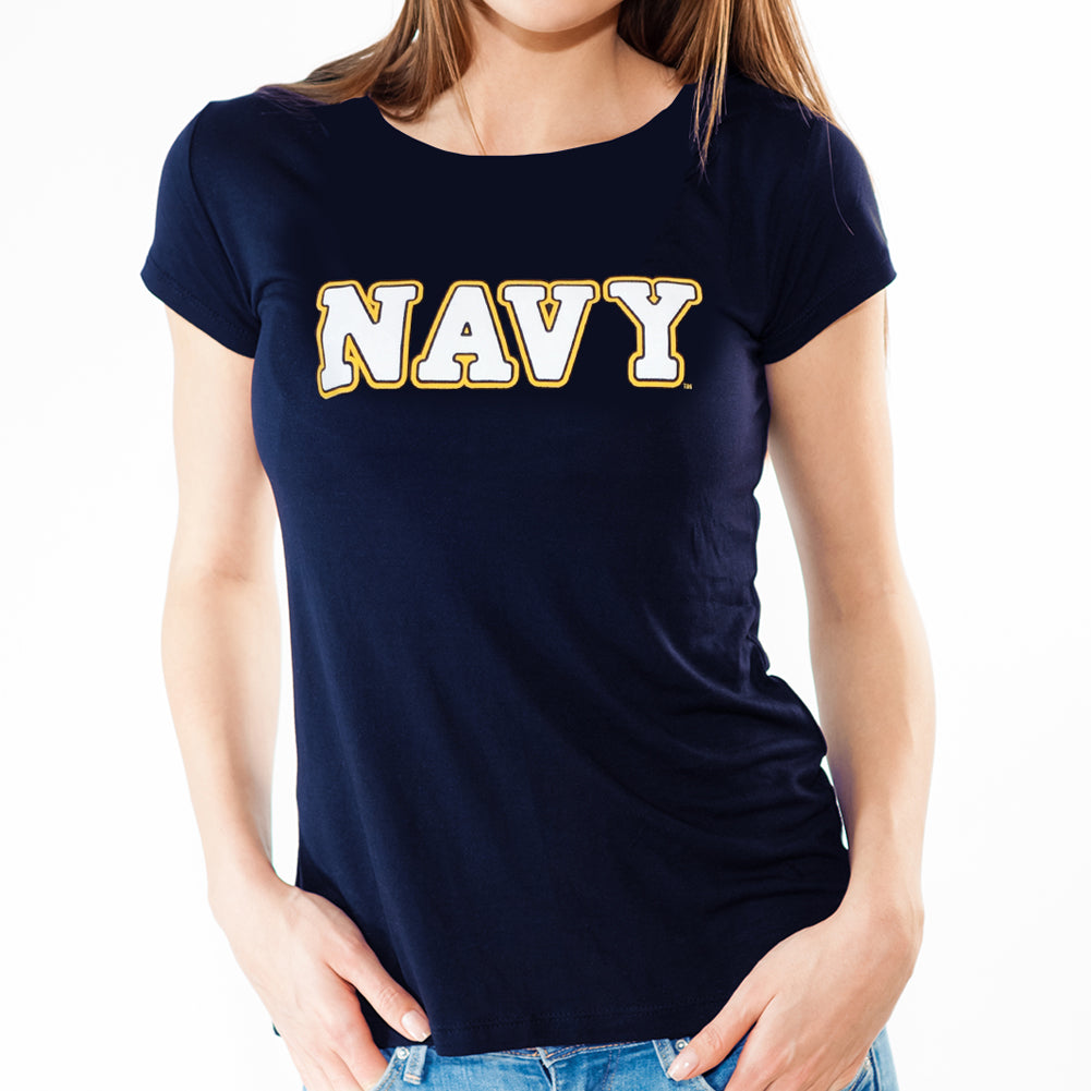 Navy Ladies Bold Core T-Shirt (Navy)