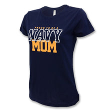 Load image into Gallery viewer, Navy Ladies Proud Mom T-Shirt (Navy)