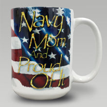 Load image into Gallery viewer, Navy Mom Coffee Mug
