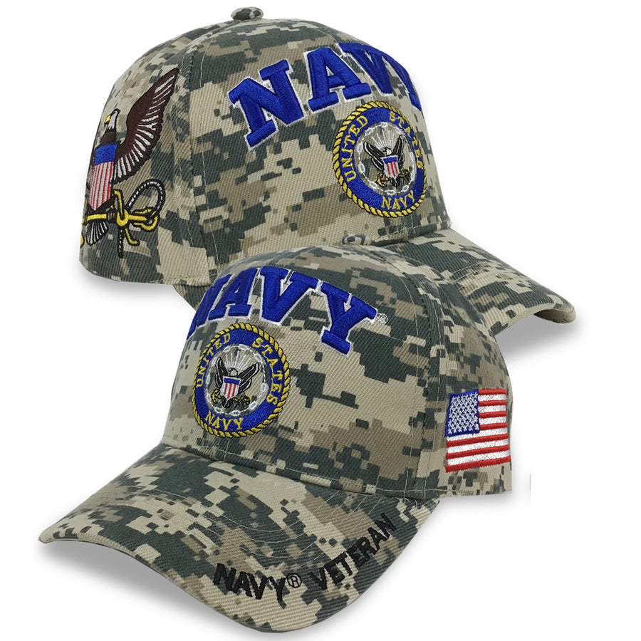 U.S. Navy Veteran Gear: Navy Seal Veteran Digital Camo Hat in Camo