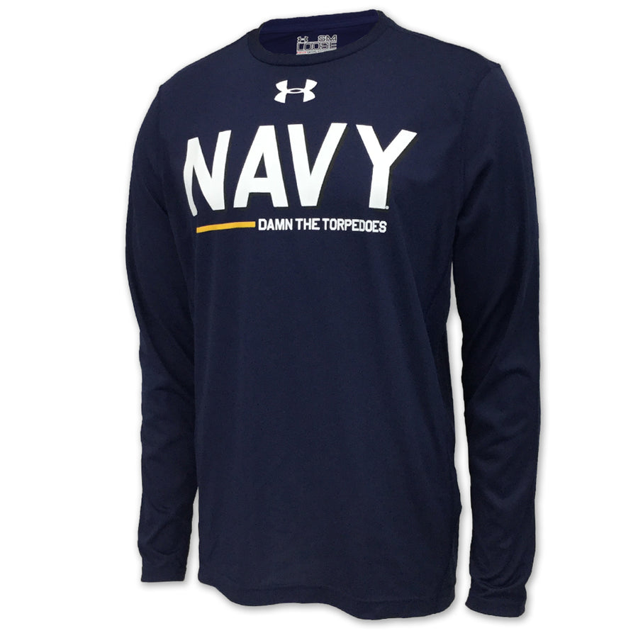 Navy Under Armour Limited Edition Ship Long Sleeve Tee (Navy)