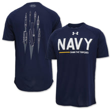 Load image into Gallery viewer, Navy Under Armour Rivalry Ship T-Shirt