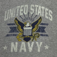 Load image into Gallery viewer, Navy Vintage Basic T-Shirt (Grey)