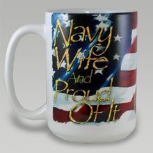 Load image into Gallery viewer, Navy Wife Coffee Mug