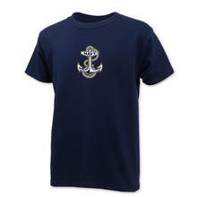 Load image into Gallery viewer, NAVY YOUTH ANCHOR LOGO T-SHIRT 1