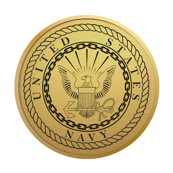 U.S. Navy Century Gold Engraved Certificate Frame (Horizontal)*