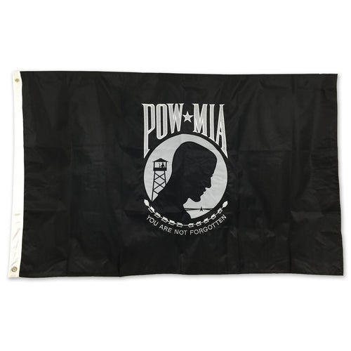 POW MIA 2 Sided Embroidered Flag (3'X5)
