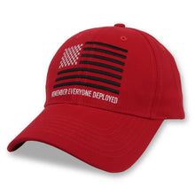 Load image into Gallery viewer, R.E.D. Remember Everyone Deployed Hat (Red)