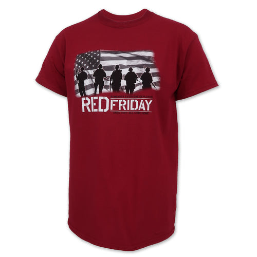 RED Friday USA Flag T-Shirt (Cardinal)