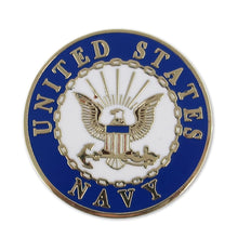 Load image into Gallery viewer, United States Navy Circle Seal Lapel Pin