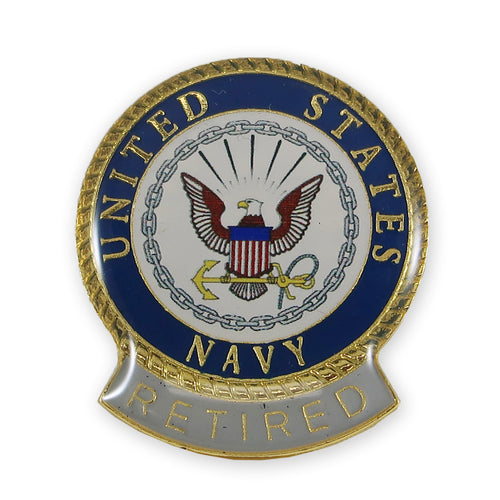 United States Navy Retired Lapel Pin