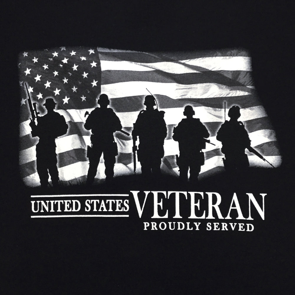 United States Veteran Proudly Served Hood (Black)