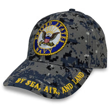 Load image into Gallery viewer, USN Logo Camo Hat