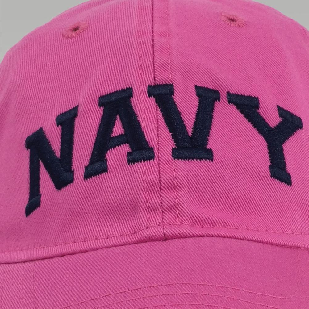 Womens Navy Arch Hat (Pink)